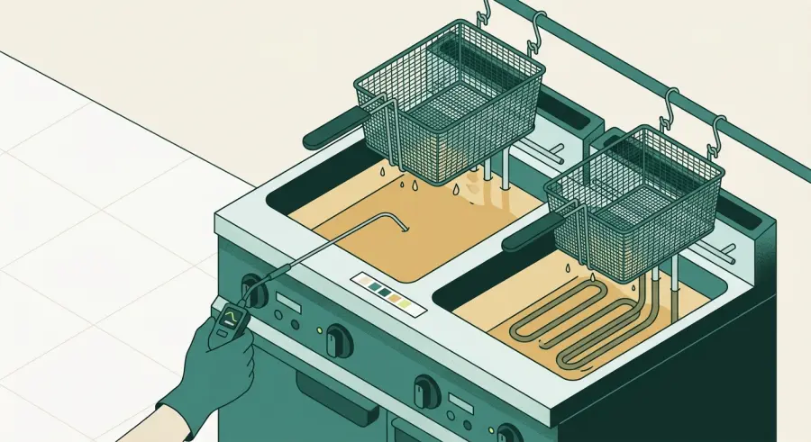 Mesure des composés polaires dans une friteuse de restaurant